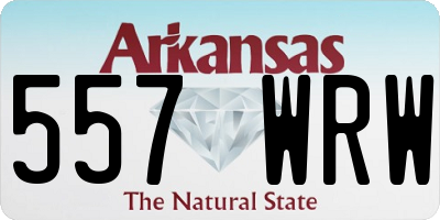 AR license plate 557WRW