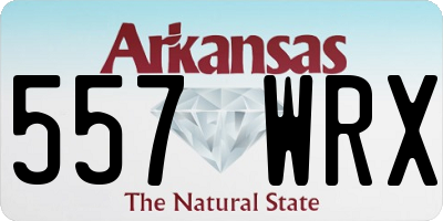 AR license plate 557WRX