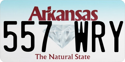 AR license plate 557WRY
