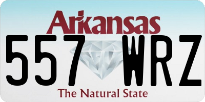 AR license plate 557WRZ