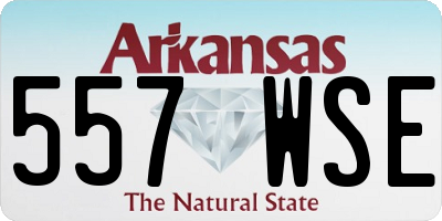 AR license plate 557WSE