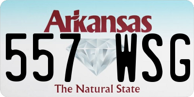 AR license plate 557WSG