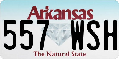 AR license plate 557WSH