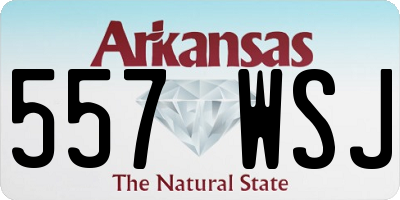 AR license plate 557WSJ