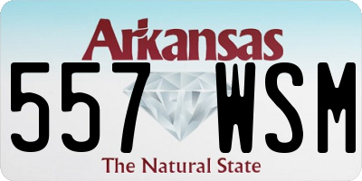 AR license plate 557WSM