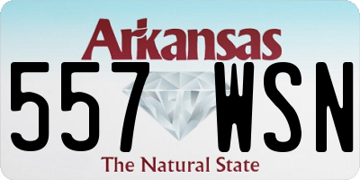 AR license plate 557WSN
