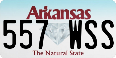 AR license plate 557WSS