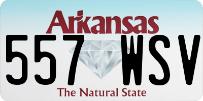 AR license plate 557WSV
