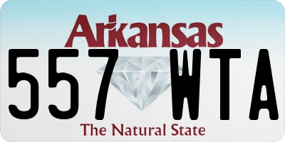 AR license plate 557WTA