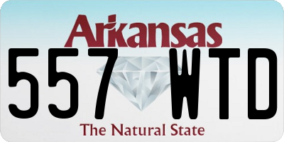 AR license plate 557WTD