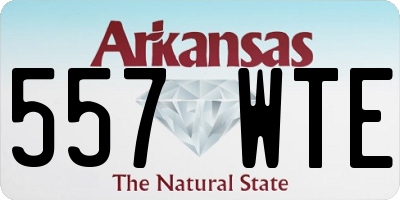 AR license plate 557WTE
