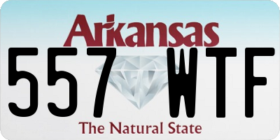 AR license plate 557WTF