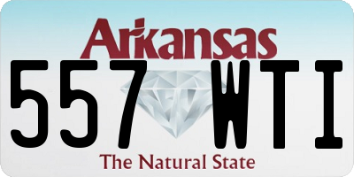 AR license plate 557WTI