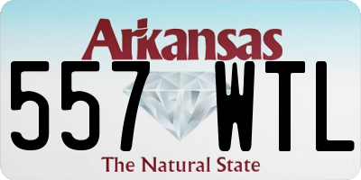 AR license plate 557WTL