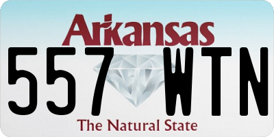 AR license plate 557WTN