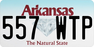 AR license plate 557WTP