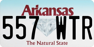 AR license plate 557WTR