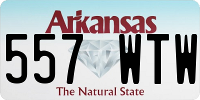AR license plate 557WTW