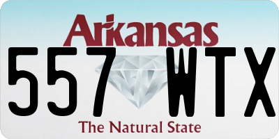 AR license plate 557WTX