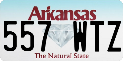 AR license plate 557WTZ