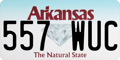 AR license plate 557WUC