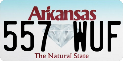 AR license plate 557WUF
