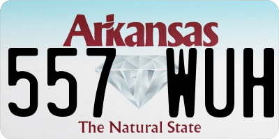AR license plate 557WUH