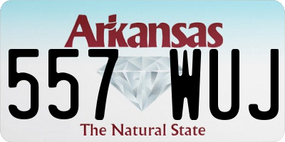 AR license plate 557WUJ