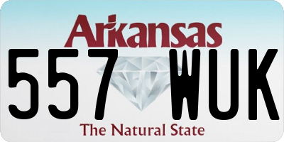 AR license plate 557WUK