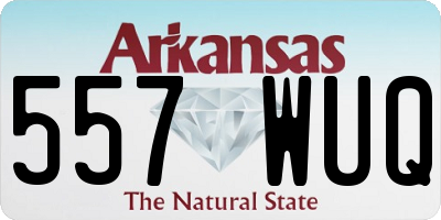 AR license plate 557WUQ
