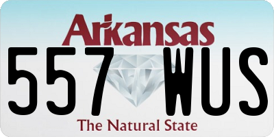 AR license plate 557WUS