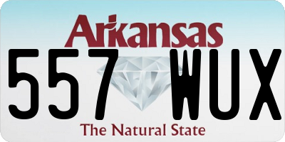 AR license plate 557WUX