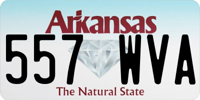 AR license plate 557WVA