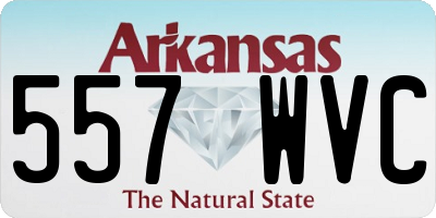 AR license plate 557WVC