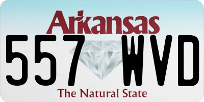 AR license plate 557WVD