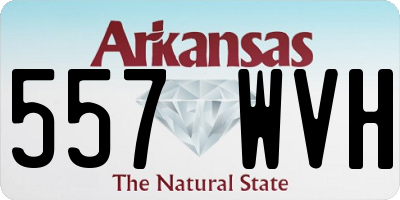AR license plate 557WVH