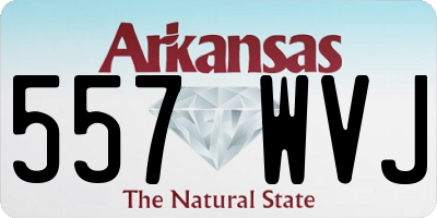 AR license plate 557WVJ