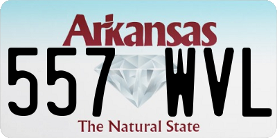 AR license plate 557WVL