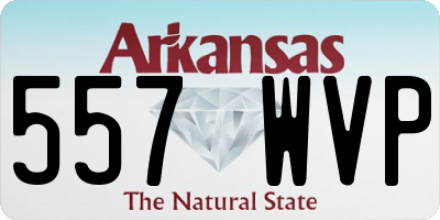 AR license plate 557WVP