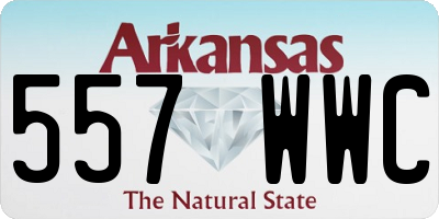 AR license plate 557WWC