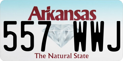 AR license plate 557WWJ