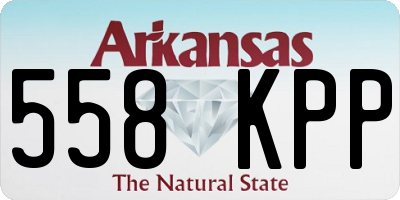 AR license plate 558KPP