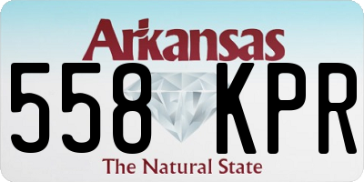 AR license plate 558KPR