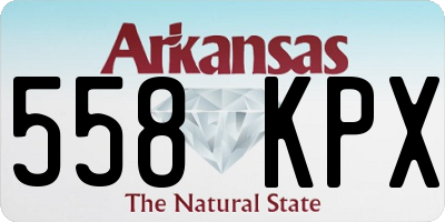 AR license plate 558KPX