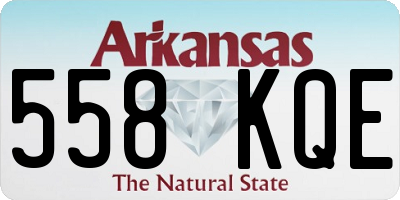 AR license plate 558KQE