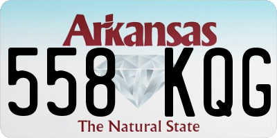 AR license plate 558KQG