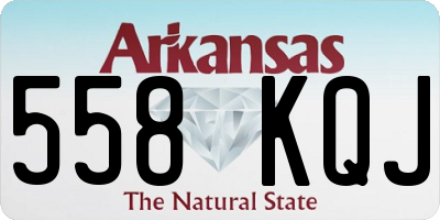 AR license plate 558KQJ