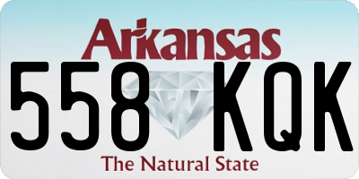 AR license plate 558KQK