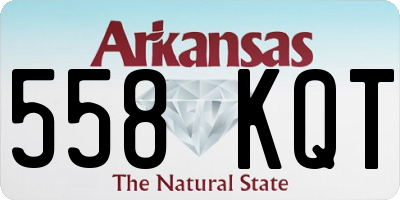 AR license plate 558KQT