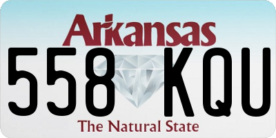 AR license plate 558KQU